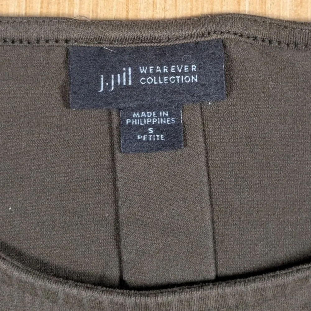 J Jill Wearever Tank Dress Stretchy Minamilist Brown Casual Women's Small Petite - Picture 2 of 6